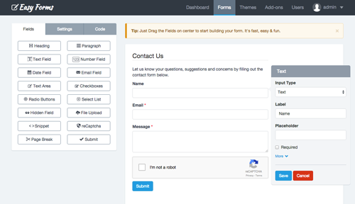 Easy Forms - Advanced Form Builder & Manager